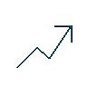 Growth line icon